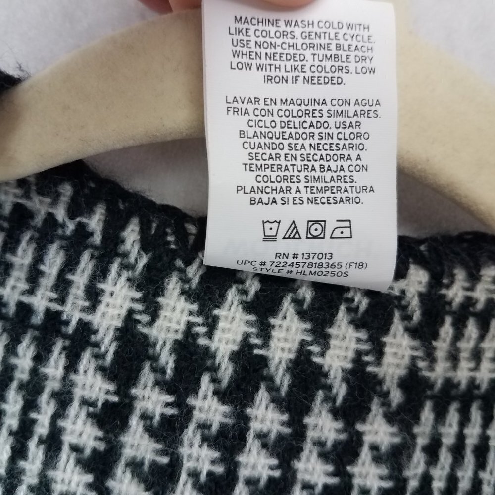 Woolrich One Size Os Reversible Open Front Poncho… - image 5